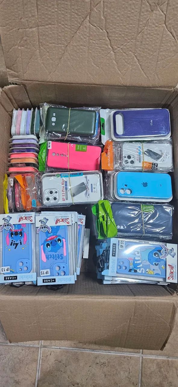 Lote de capinhas para celular 