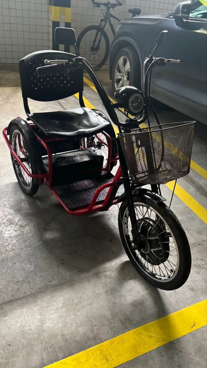 Triciclo elétrico E-Duos 48v *bateria com problemas * - Foto 2