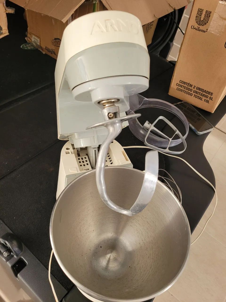 Batedeira Arno Planetária Deluxe COMPLETA - Tigela Inox". - Foto 3