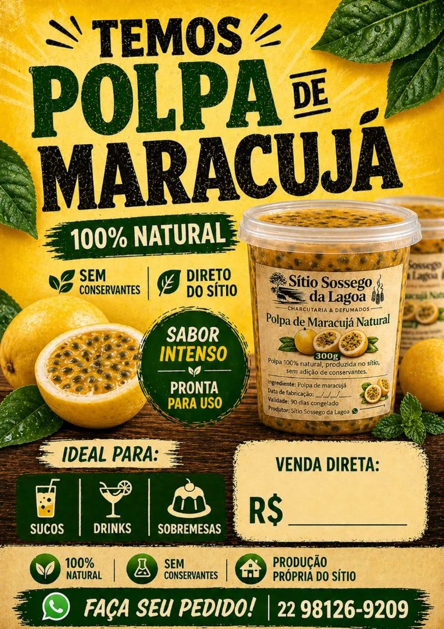 Polpa de maracujá congelada  - Foto 2