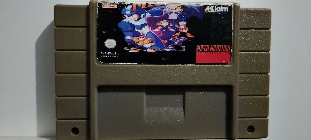 Cartuchos Mega Man X e Gunforce - Super Nintendo 