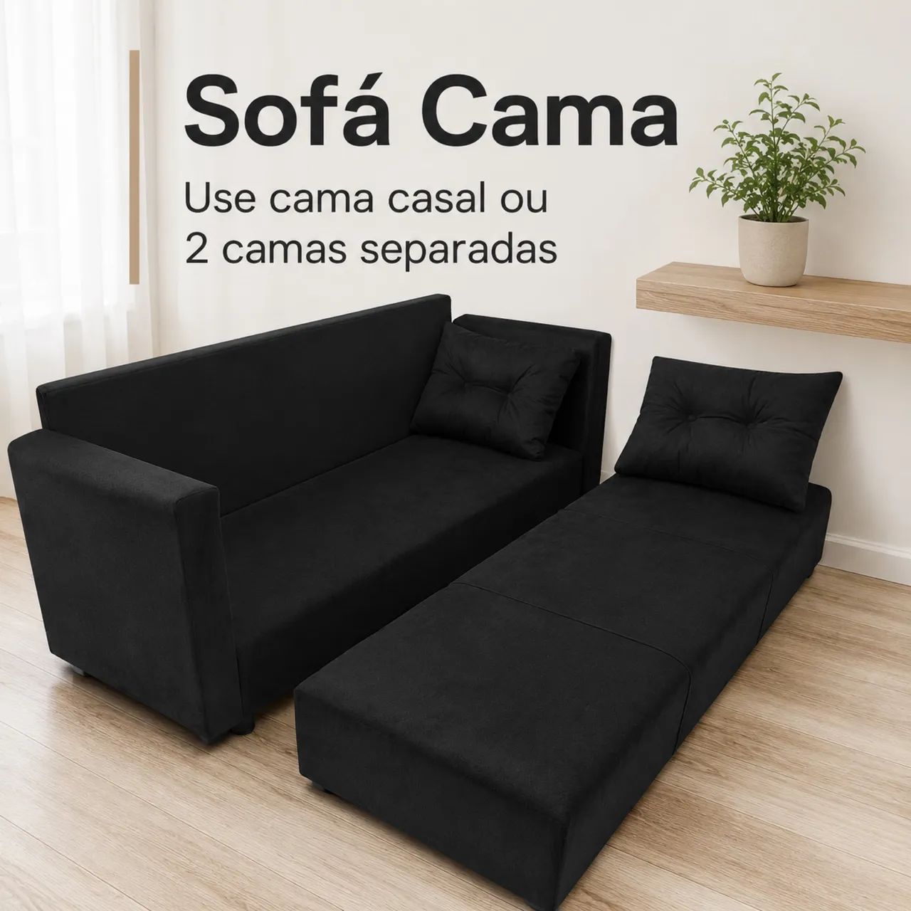 SOFÁ CAMA ESPECIAL!! BRAÇOS E ALMOFADAS !! PAGUE NA ENTREGA 