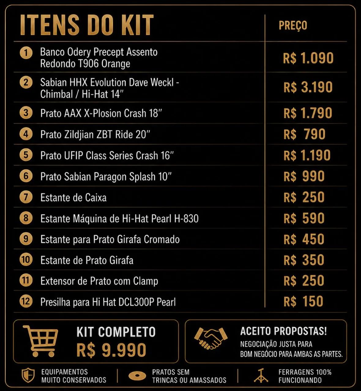 Kit bateria