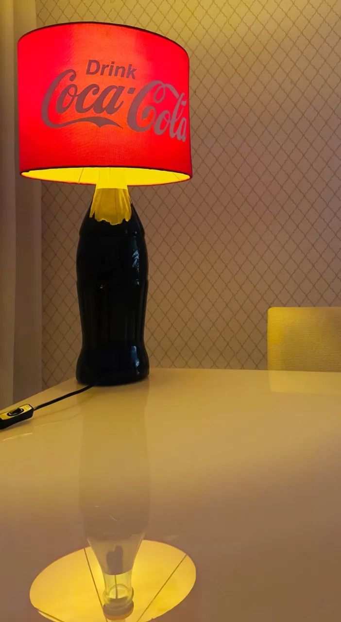 ABAJUR ORIGINAL COCA COLA ANTIGO - Foto 2