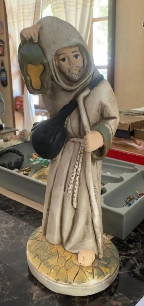 ESCULTURA SAO LONGUINHO COM 15 cm