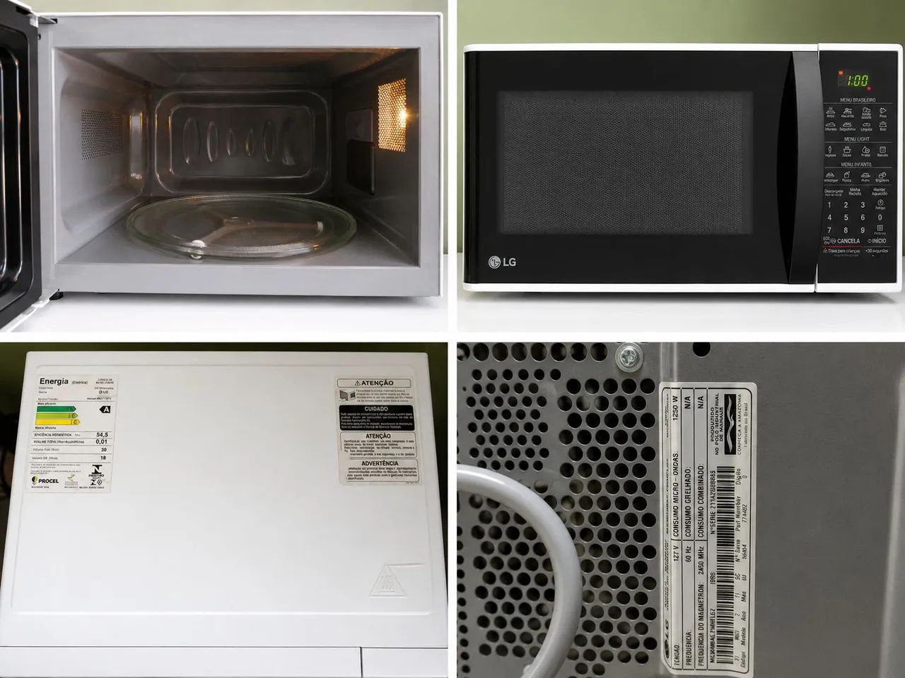 Microondas LG 30L antiaderente 