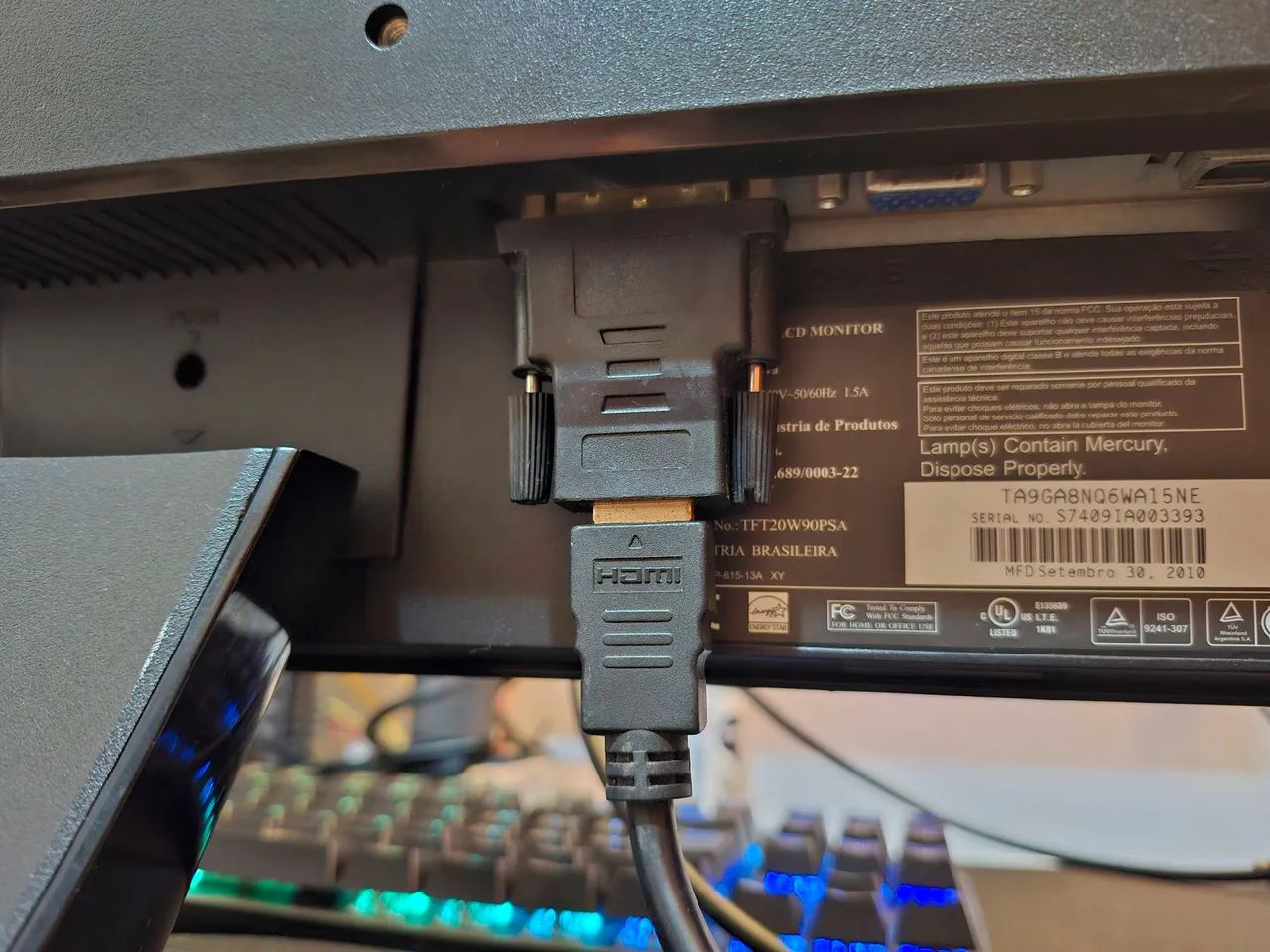 Monitor AOC 20 polegadas HDMI com som integrado - Foto 5