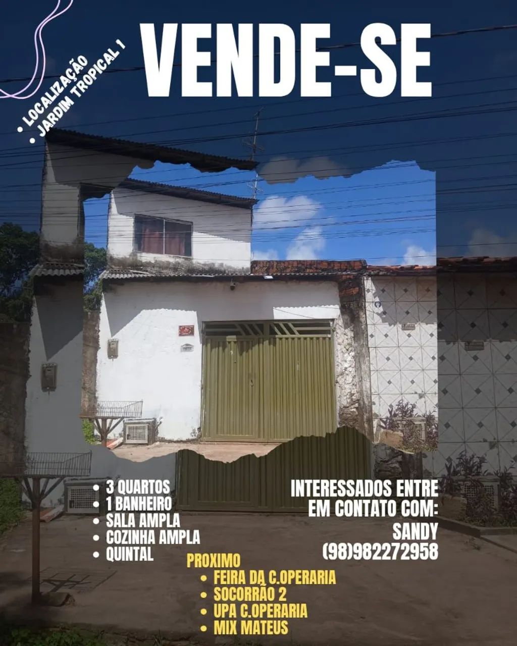 Vendo Casa No Jardim Tropical