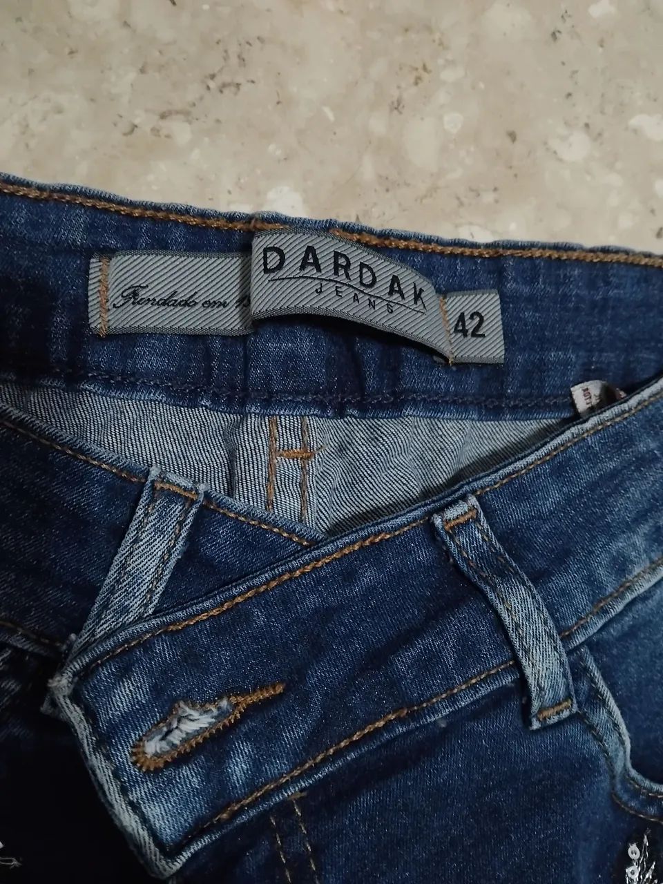 Calça jeans apliques - Foto 5