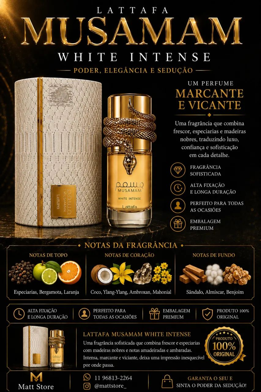 Perfume Lattafa Musamam white intense 