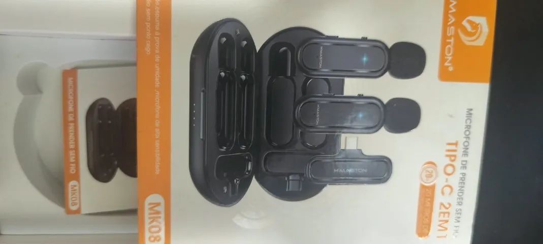 Microfone de lapela de prender sem fio - Foto 2