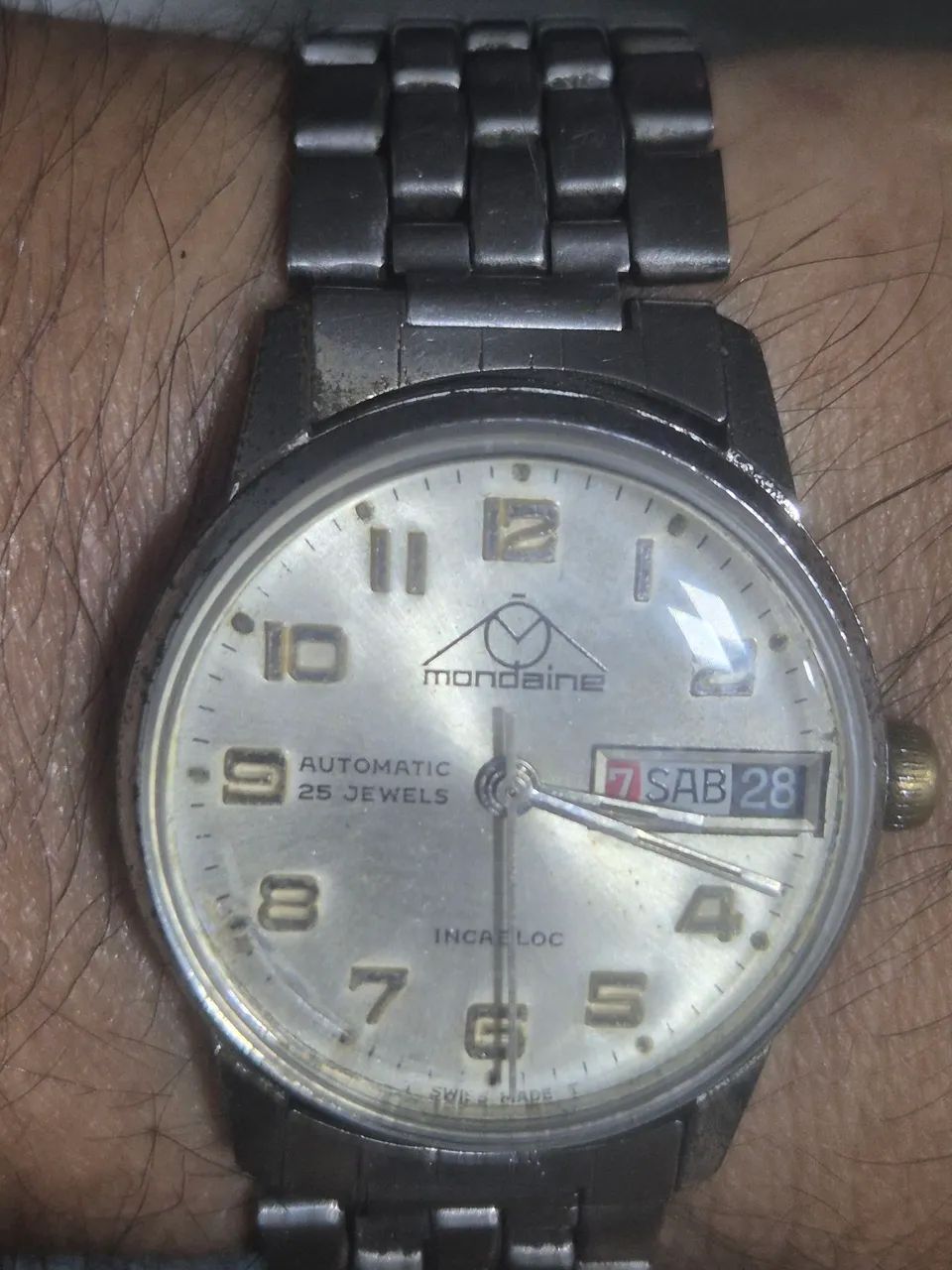 Relógio MONDAINE AUTOMÁTICO INCABLOC  -  ÓTIMO ESTADO - Foto 2
