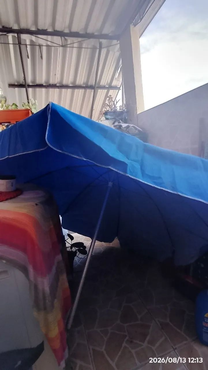 Vendo kit guarda sol enorme 2.20 mais coooler 50 litros  - Foto 4