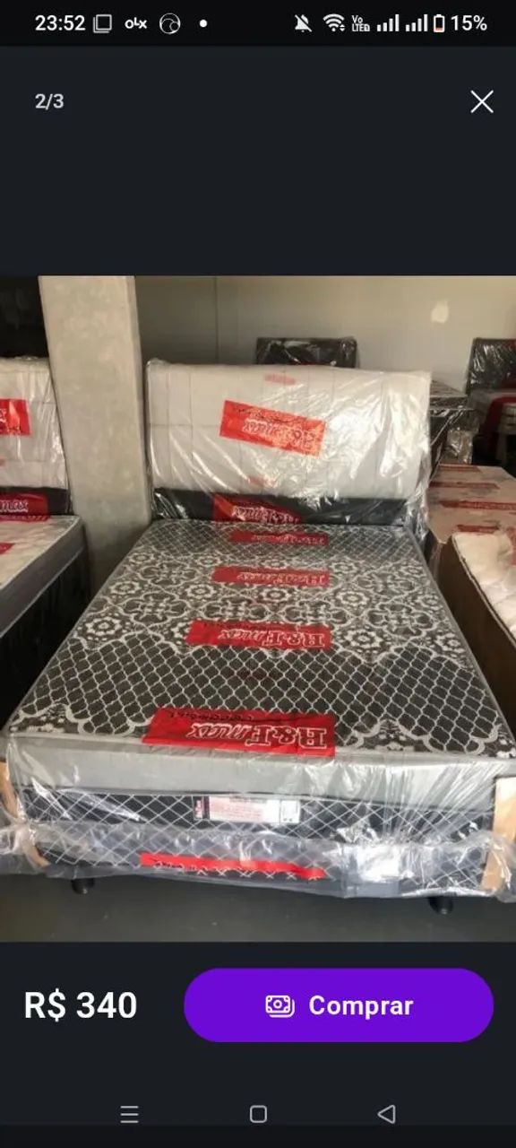 Cama box no plastico