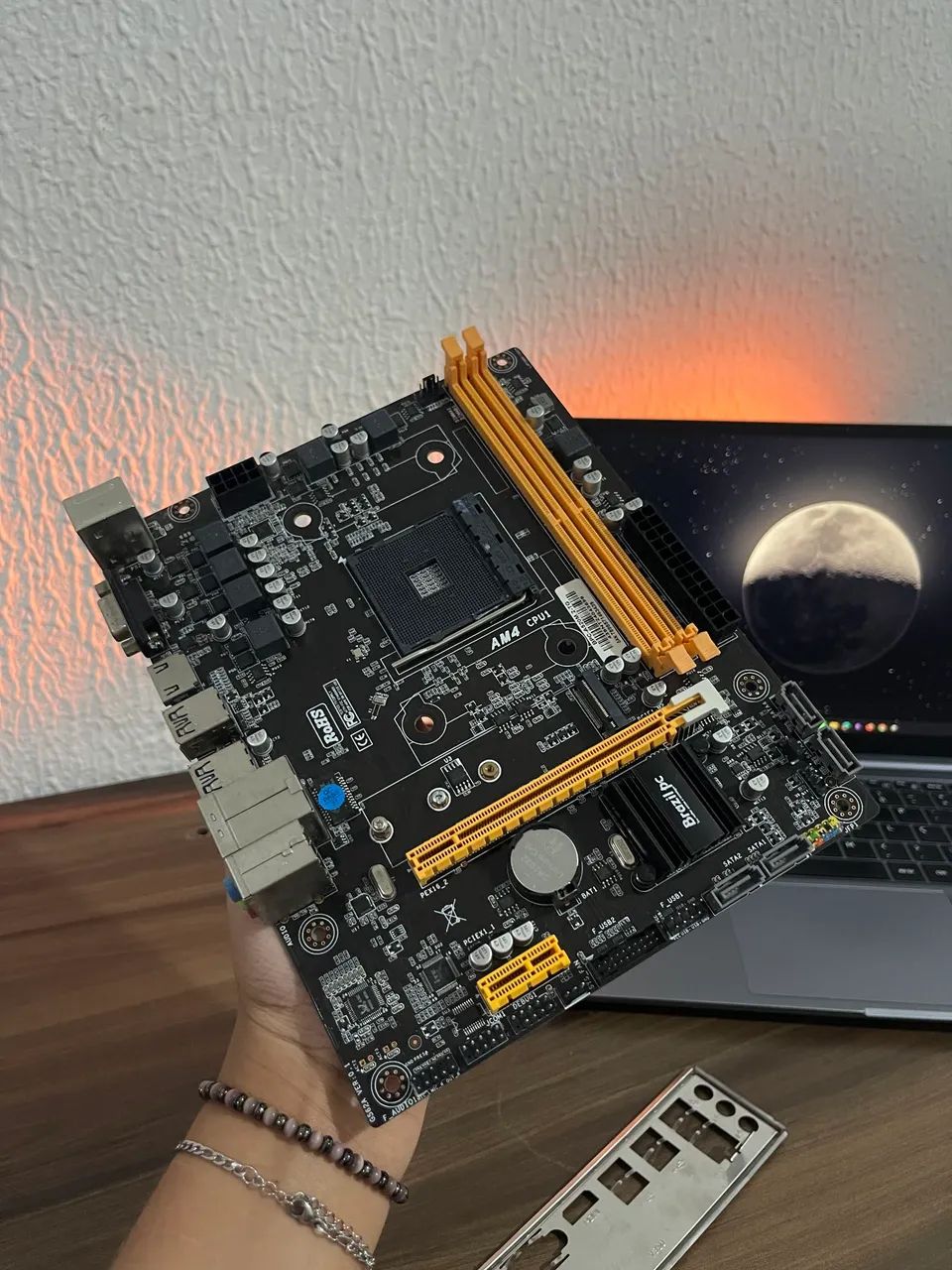 Placa mãe A520 - AM4 - Aceito cartão e Entrego - Foto 4