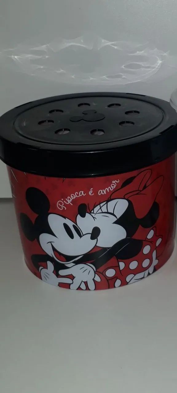 Kit Mickey e Minie c 1Pipoqueira p Micro-Ondas, 3potes, 4imas, 1copo  Avon - Foto 2
