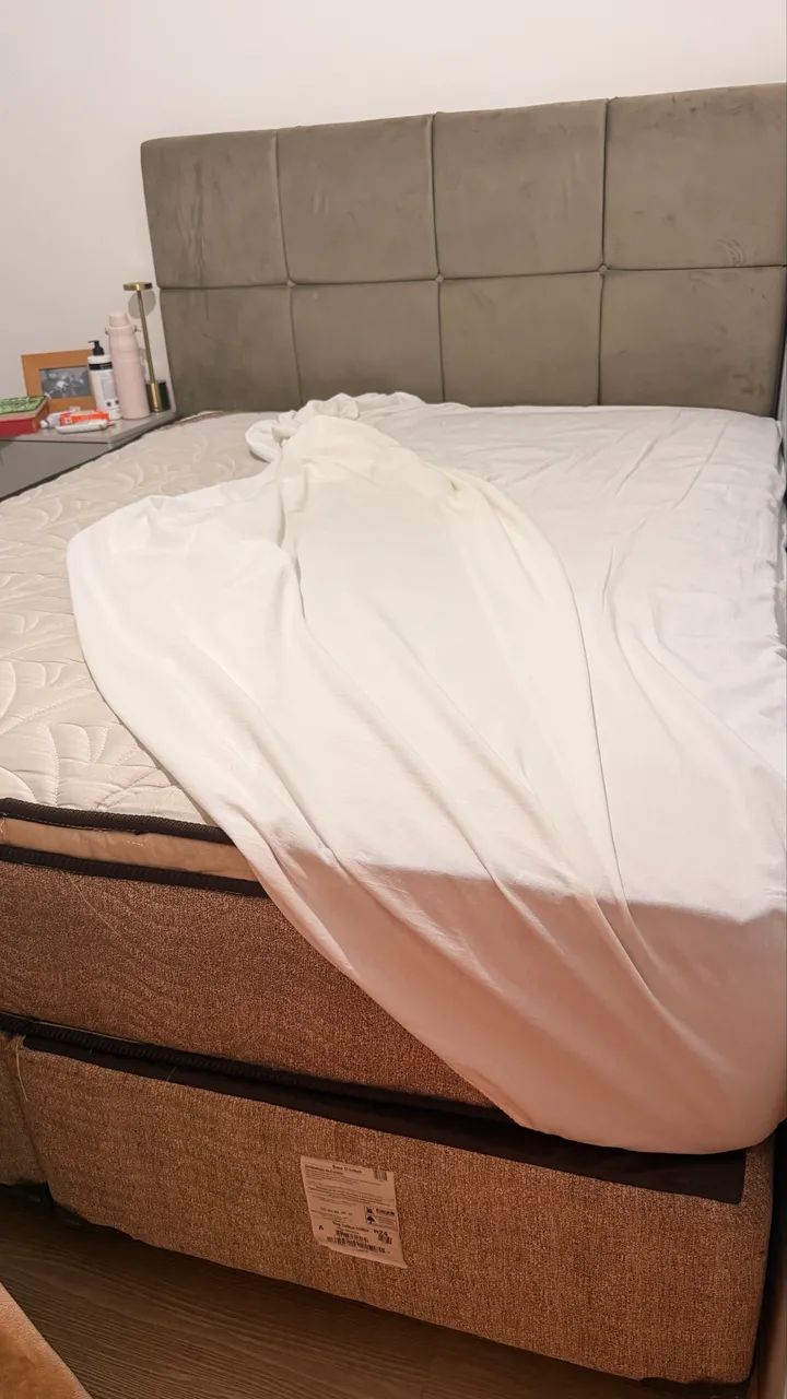 Cama box + colchão Ortob0m Queen Size - Foto 3