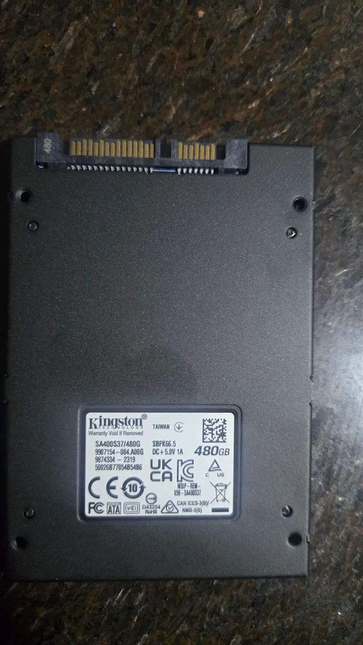 SSD SATA 480GB Kingston NOVO