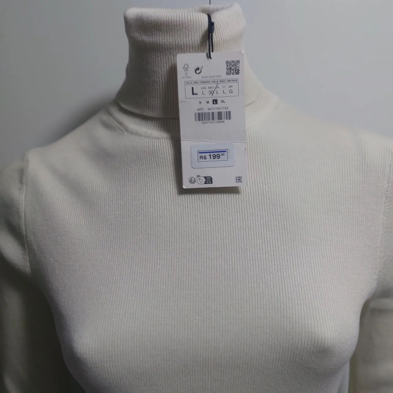 ZARA blusa bege nova  - Foto 2