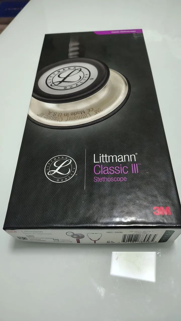 Estetoscópio Littman Classic III - Raspberry (Nunca usado) - Foto 3