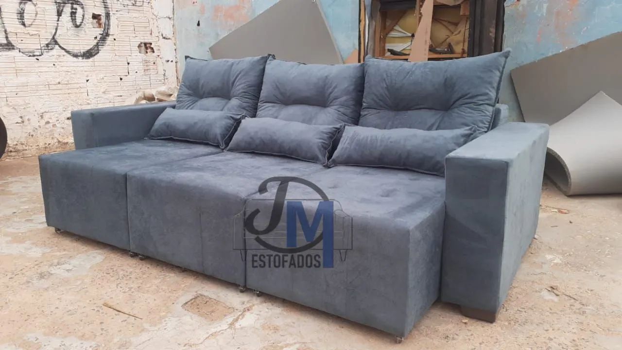 Sofá retrátil - 3 lugares  - Foto 2