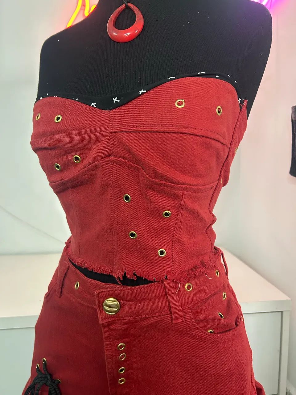 conjunto upcycling bordo  - Foto 4