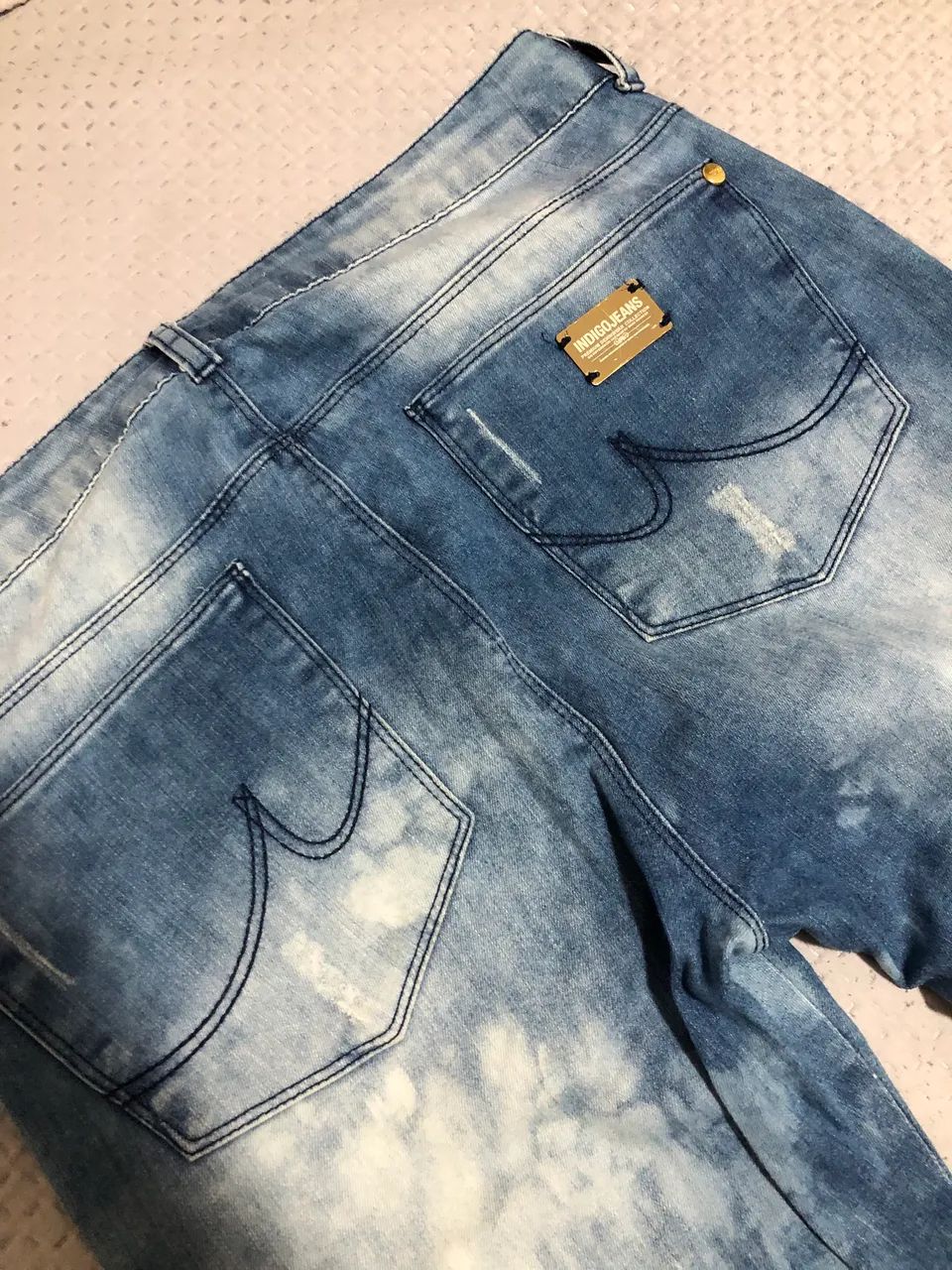 Calça flare lavagem clara  - Foto 3
