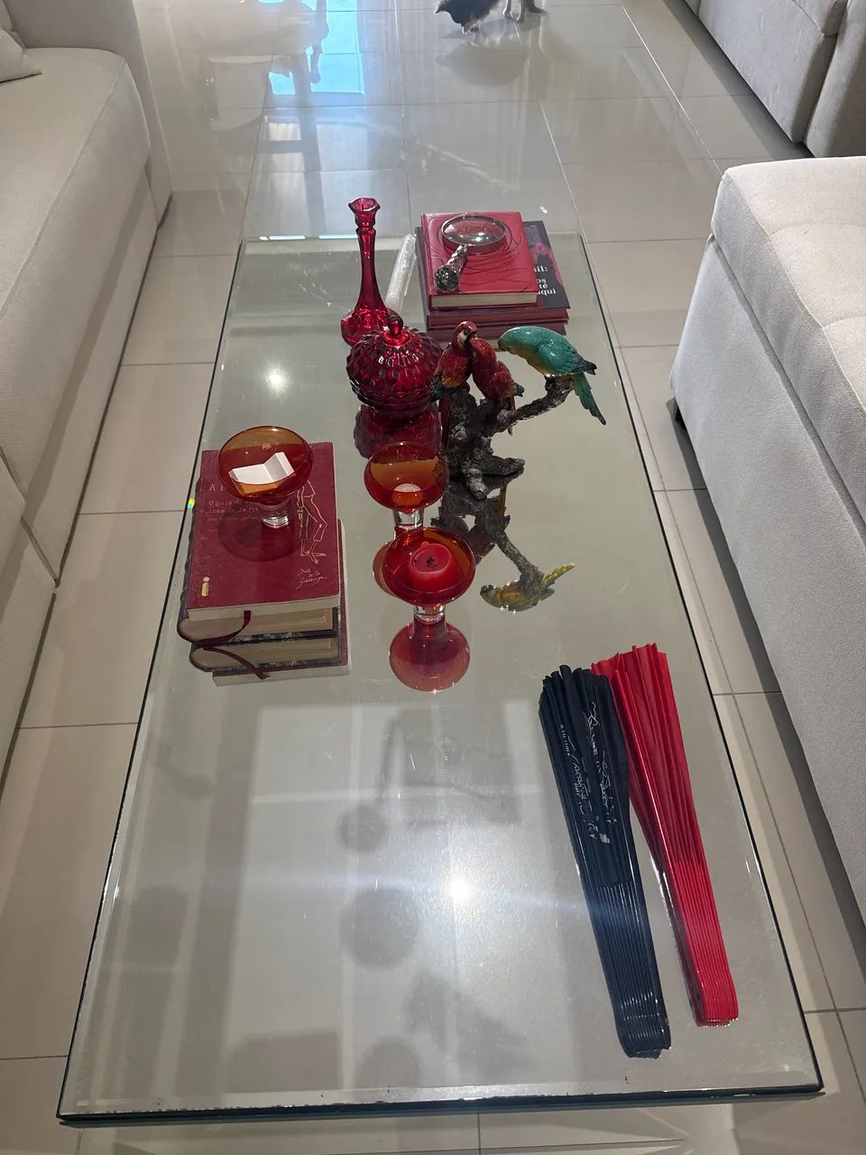 MESA DE CENTRO ESPELHADA 
