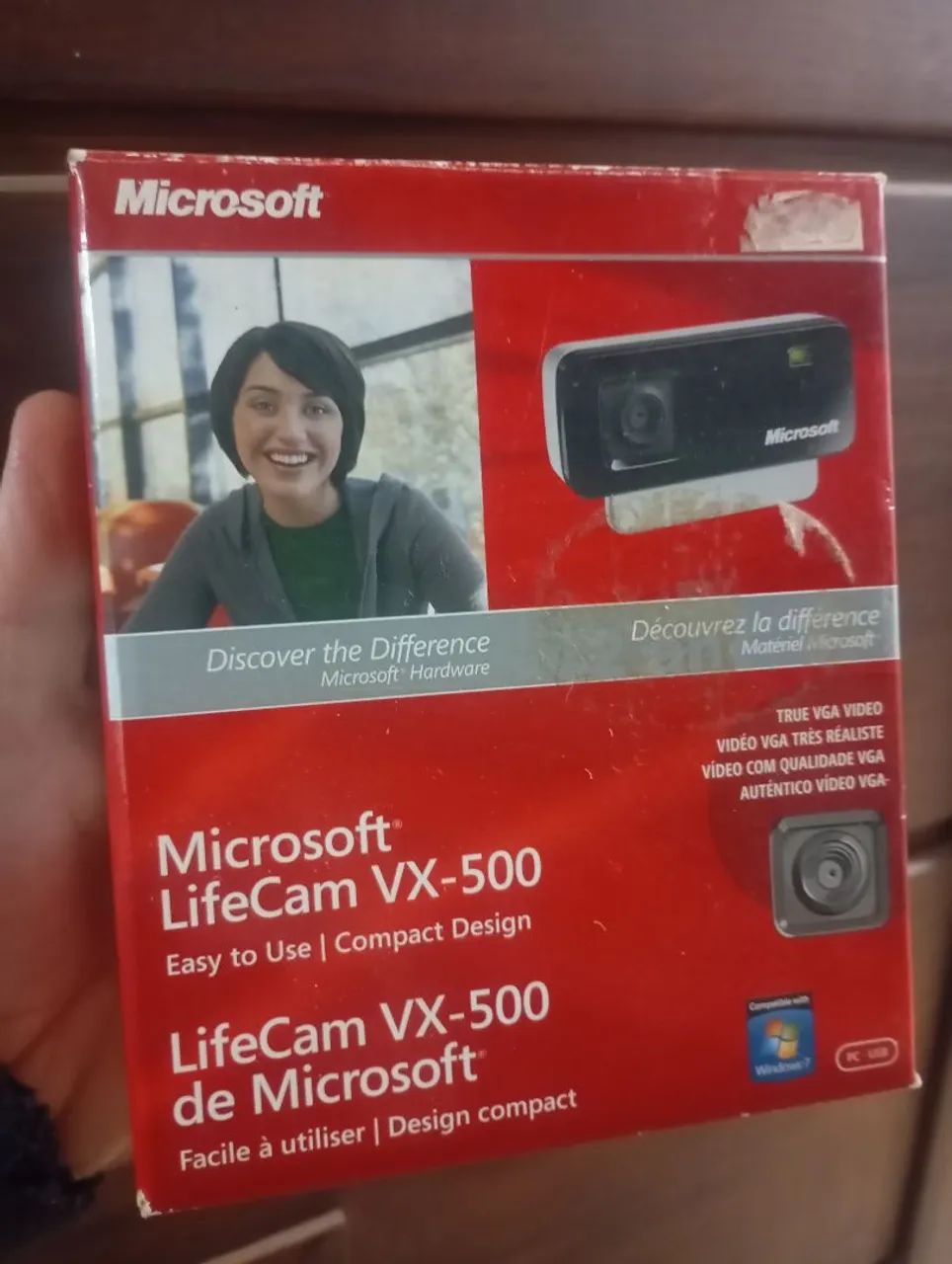 Webcam Microsoft LifeCam VX-500 Nova Com a Caixa.