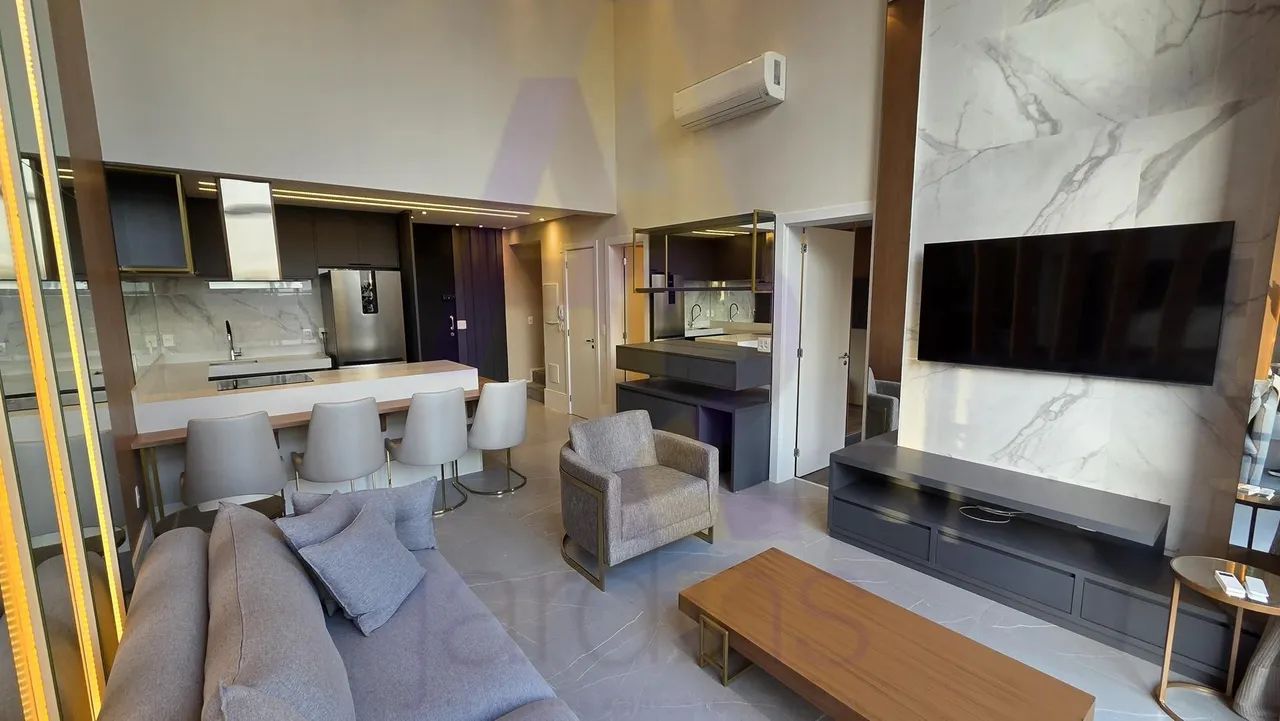 Apartamento duplex moderno com 2 suítes e 2 vagas totalmente equipado e decorado - Foto 4