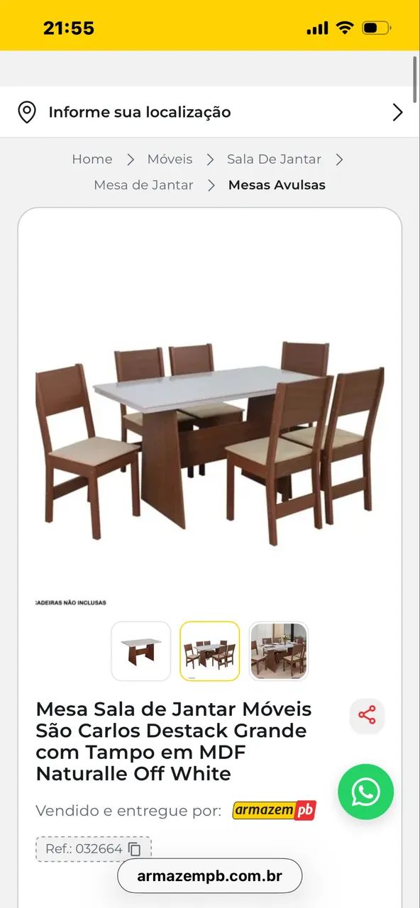 Mesa de jantar 