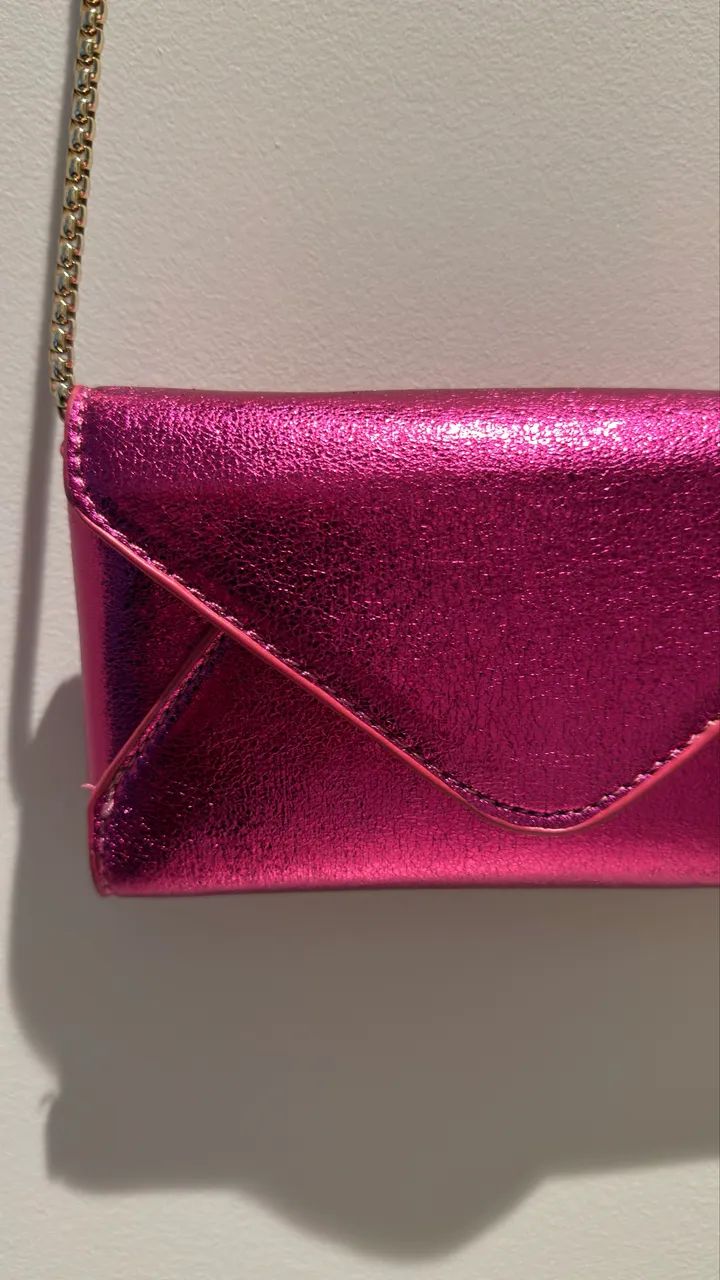 VENDO BOLSA ZARA METALIZADA ROSA