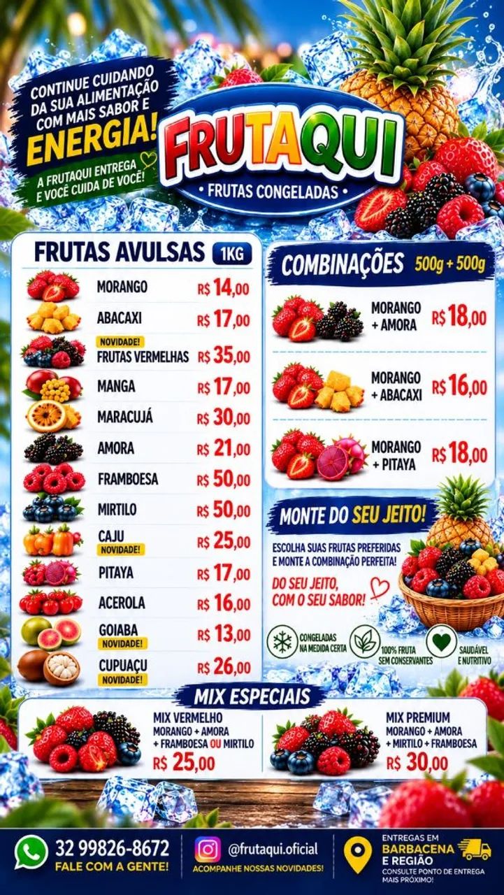 Frutas congeladas 