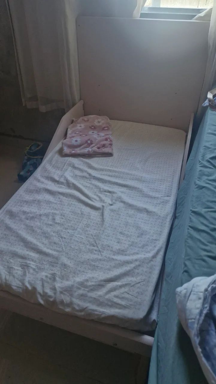 berço 2 em 1 retrô Reller (vira caminha) - Foto 2