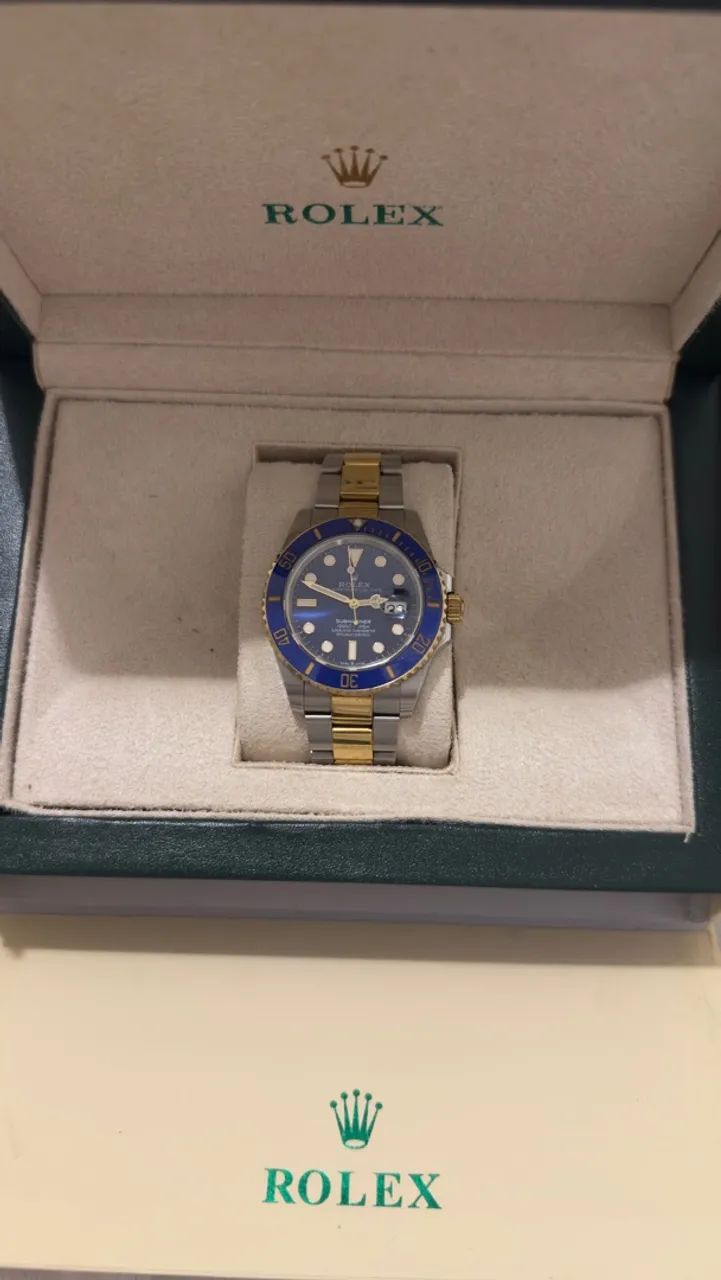 Rolex Sub aço ouro azul