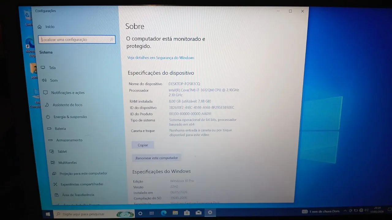Notebook DELL I7 usado funcionando tudo ok. - Foto 2