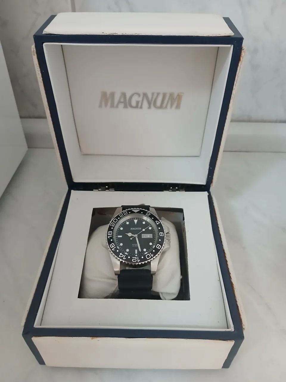 Relógio original raro exemplar MAGNUM AUTOMÁTICO DIVER , em estado de novo  - Foto 4