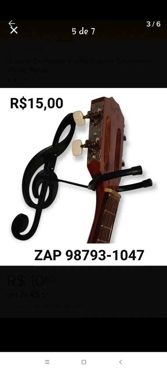 Suporte violão R$15,00  - Foto 4
