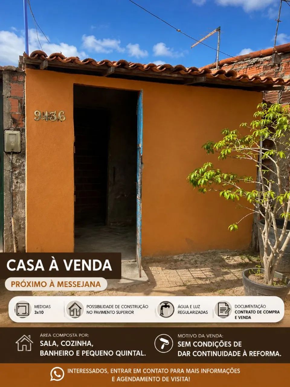 Vendo casa 10x3