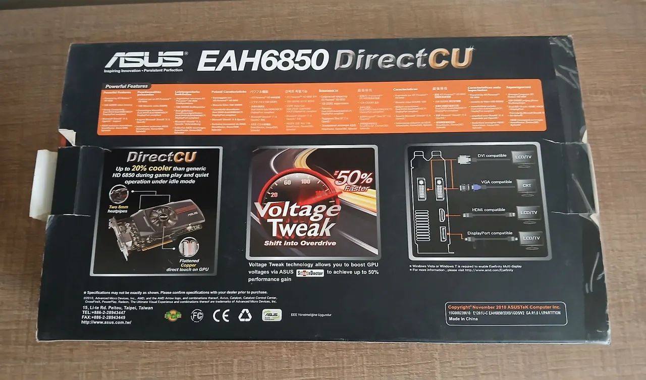 Placa de Vídeo Asus EAH6850 1GB - Foto 2