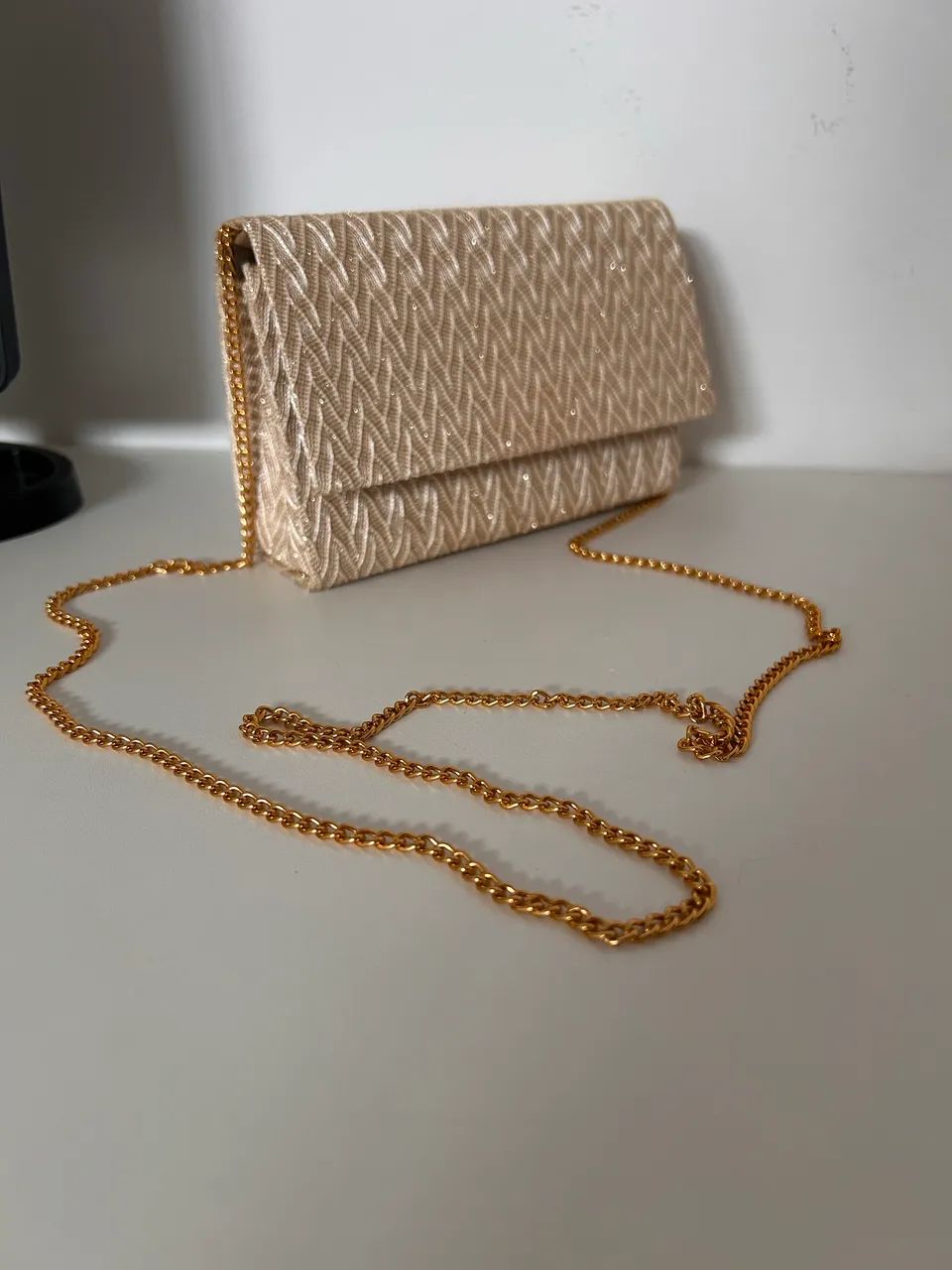 Bolsa Feminina Dourada 
