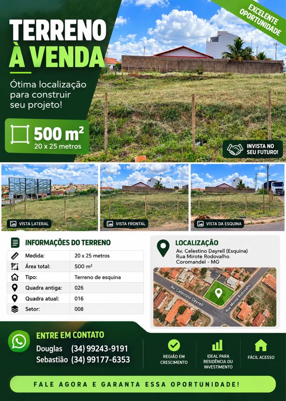 Lote à Venda em Coromandel