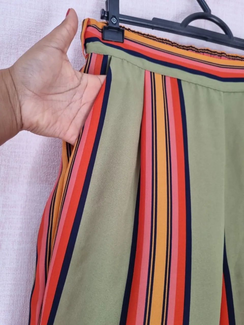 calça richards feminina verde listrada - Foto 2