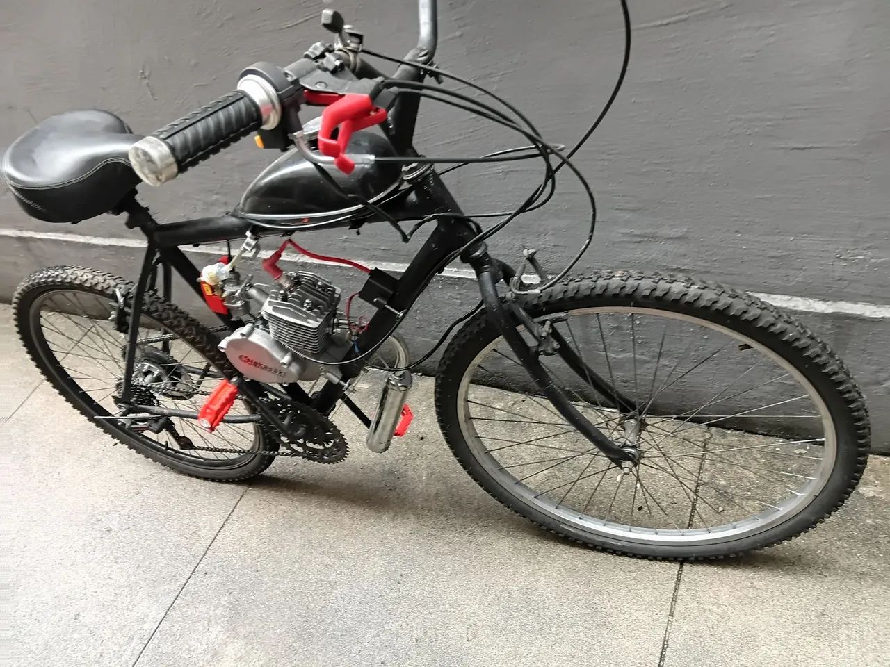 Bicicleta motorizada 80cc nova  - Foto 2