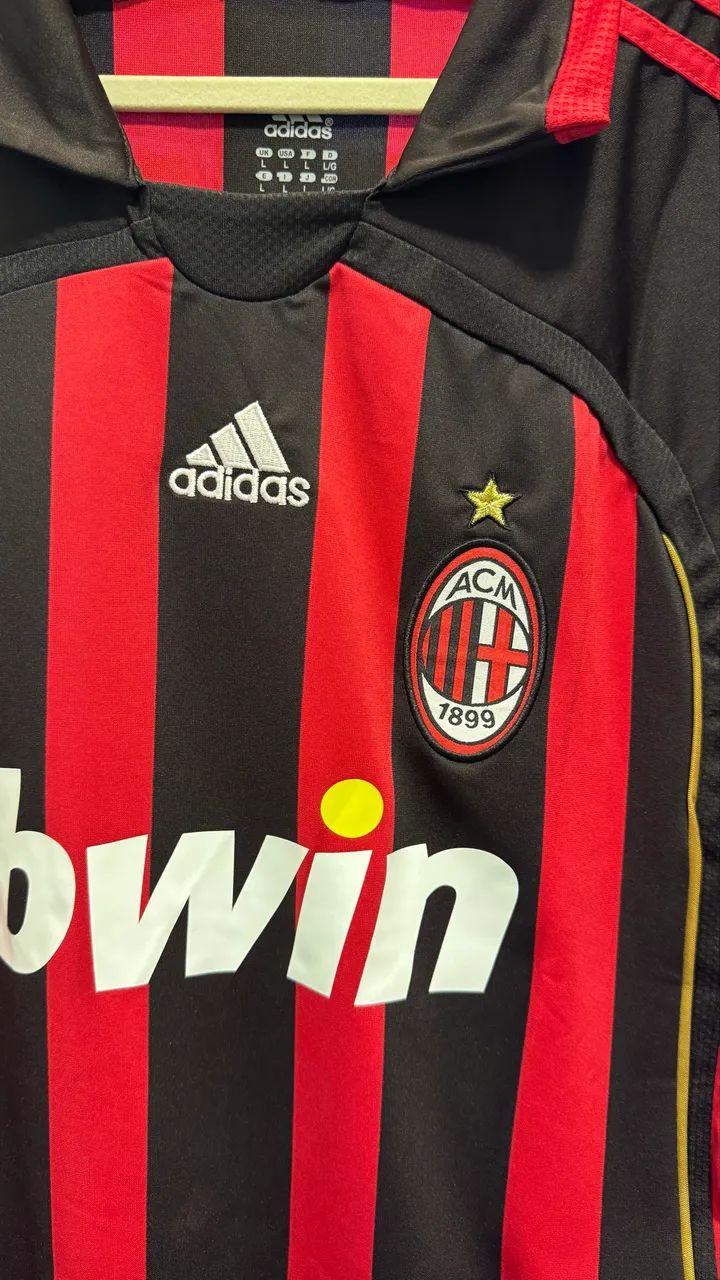 Camisa Milan retrô Kaká - Foto 5