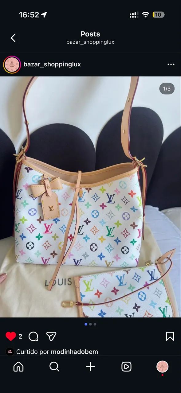 Bolsa Louis Vuitton nova 1.600