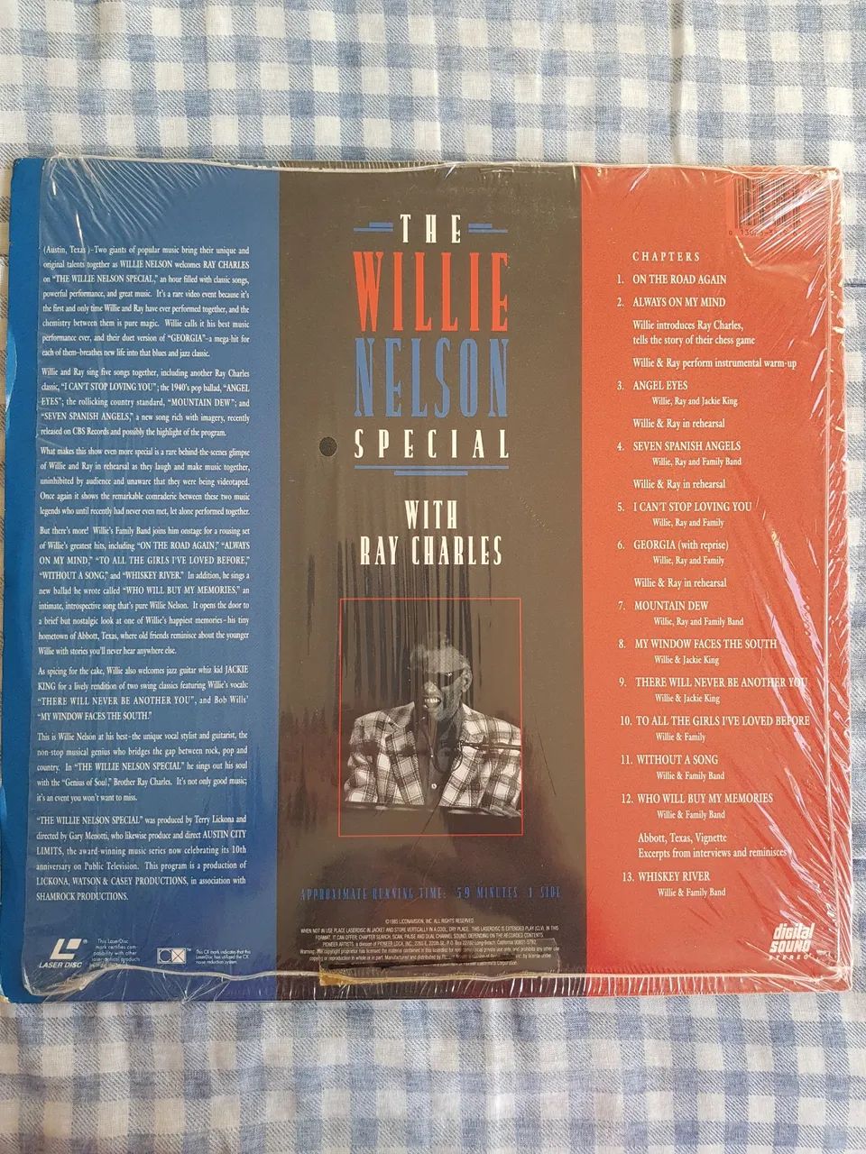 LD Laser Disc - Willie Nelson - Special with Ray Charles 1985 - Foto 2