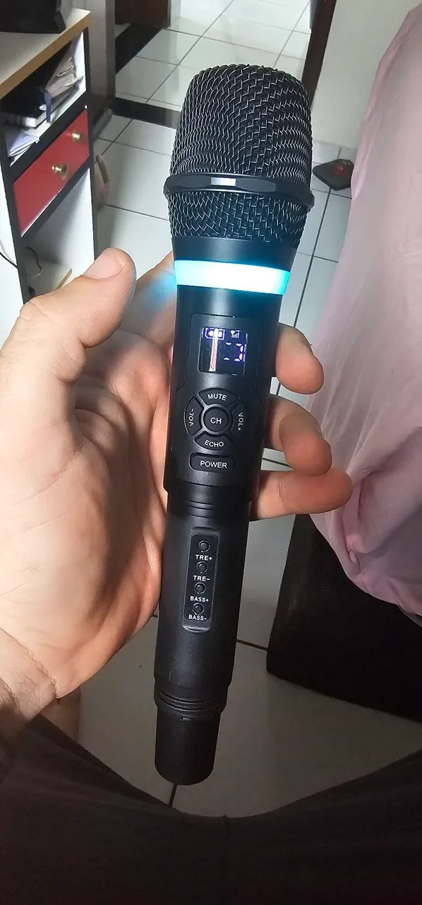 Microfone Duplo sem Fio - Recarregável.  - Foto 4