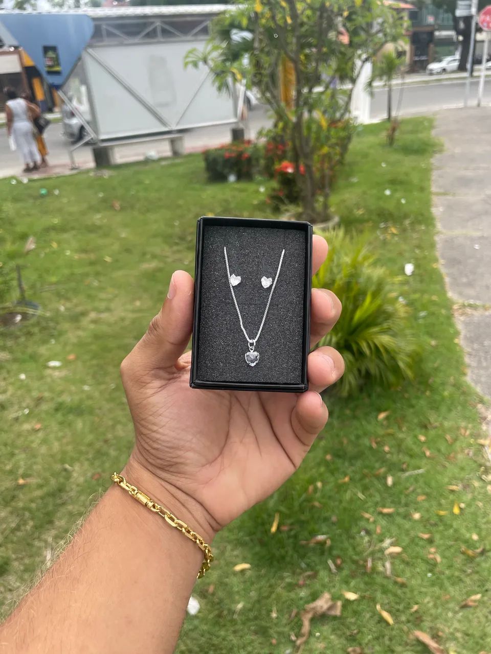Conjunto banhada a prata 925 - Foto 3