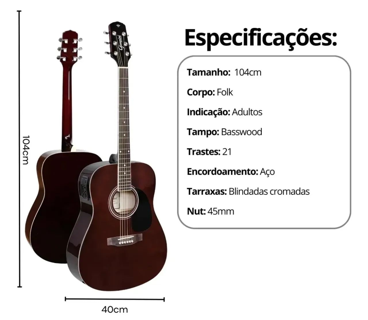 Violão Giannini novo  - Foto 4